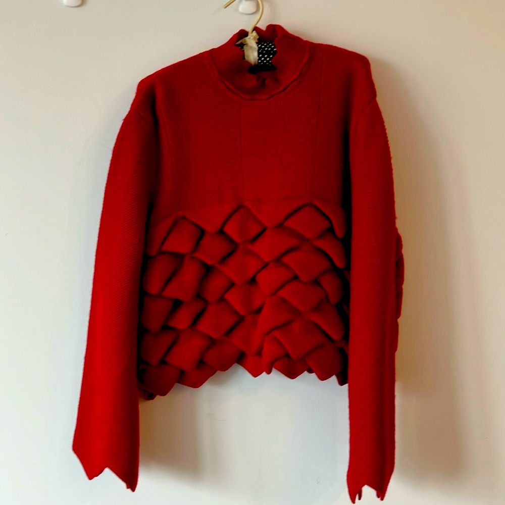 Italian red wool Spadafora sweater